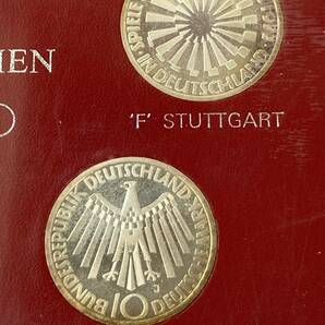1972年 ドイツ ミュンヘンオリンピック 銀貨 10マルク 4枚×2セット 五輪 記念コイン 硬貨③の画像3