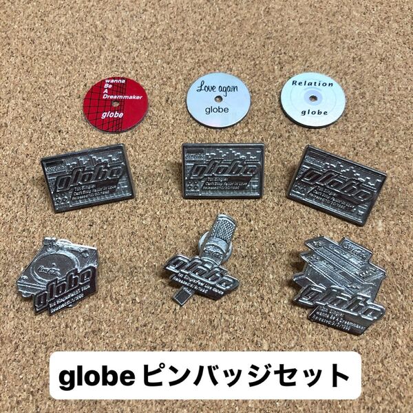 globeピンバッジセット