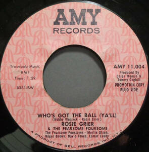 【SOUL 45】ROSIE GRIER - WHO'S GOT THE BALL (YA'LL) (s240413006) *1-sided promo