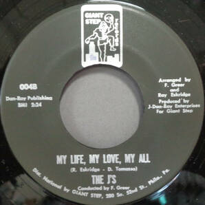 【SOUL 45】J'S - MY LIFE,MY LOVE,MY ALL / DO WHAT YOU DO RIGHT (s240420007) *rare northernの画像1