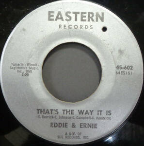 【SOUL 45】EDDIE & ERNIE - THAT'S THE WAY IT IS / TIME WAITS FOR NO ONE (s240411009)