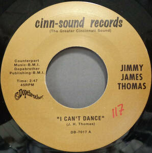 【SOUL 45】JIMMY JAMES THOMAS - I CAN'T DANCE / WAITING AT THE STATION (s240420002) *reissue