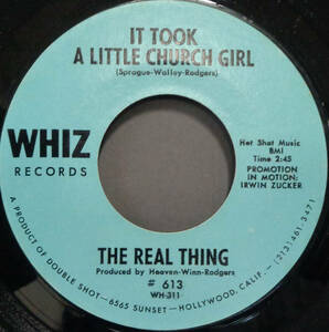 【SOUL 45】REAL THING - IT TOOK A LITTLE CHURCH GIRL / THE INTERNATIONAL LOVE SONG (s240428033)