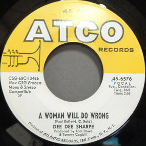 【SOUL 45】DEE DEE SHARPE - A WOMAN WILL DO WRONG / YOU'RE JUST A FOOL IN LOVE (s240426018)