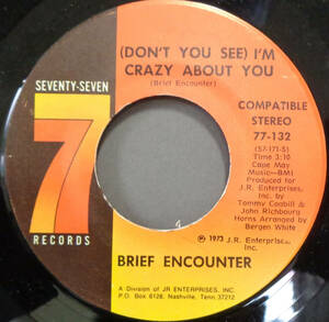 【SOUL 45】BRIEF ENCOUNTER - CRAZY ABOUT YOU / WE'RE GOING TO MAKE IT (s240411001)