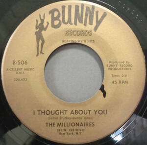 【SOUL 45】MILLIONAIRES - I THOUGHT ABOUT YOU / CHERRY BABY (s240415006) 