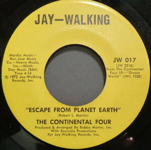 【SOUL 45】CONTINENTAL FOUR - ESCAPE FROM PLANET EARTH / TAKE A LITTLE TIME (s240413003)