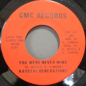 【SOUL 45】KRYSTAL GENERATION - YOU WERE NEVER MINE / WONDERFUL WORLD (s240415035) 