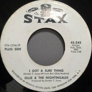 【SOUL 45】OLLIE & THE NIGHTINGALES - I GOT A SURE THING / GIRL,YOU HAVE MY HEART SINGING (s240413049) *not on lp
