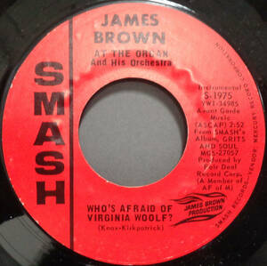 【SOUL 45】JAMES BROWN - WHO'S AFRAID OF VIRGINIA WOOLF ? / DEVIL'S HIDEAWAY (s240422005) 