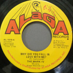 【SOUL 45】MARK IV - WHY DID YOU FALL IN LOVE WITH ME ? / I'M SO PROUD OF YOU (s240411002)