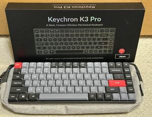 [RGB US配列] Keychron キークロン K3P-H1-US Keychron K3 Pro ワイヤレス メカニカルキーボード Gateron ロープロファイル 赤軸