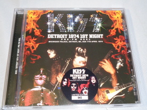 KISS/DETROIT 1974 1ST NIGHT PRE-FM=REEL CD(LATEST ISSUE)