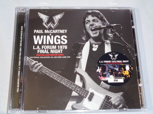 PAUL McCARTNEY & WINGS/L.A FORUM 1976 FINAL NIGHT (MIKE MILLARD) 2CD