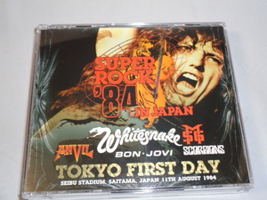 SUPER ROCK JAPAN　1984（MSG,SCORPIONS,BON JOVI, WHITESNAKE、ANVIL）TOKYO　FIRST DAY　4CD―BOX