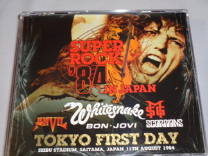 SUPER ROCK JAPAN　1984（MSG,SCORPIONS,BON JOVI, WHITESNAKE、ANVIL）TOKYO　FIRST DAY　4CD―BOX