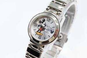 [W139-36] рабочий товар батарейка заменен DISNEY Mickey Mouse наручные часы TA155 женский [ стоимость доставки единый по всей стране 185 иен ]