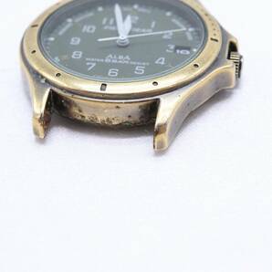 【W140-45】動作品 電池交換済 SEIKO ALBA FIELD GEAR セイコー アルバ フィールドギア 腕時計 フェイスのみ Y142-6020 メンズの画像5