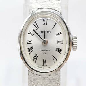 【W140-67】動作品 SEIKO セイコー 17石 手巻き 腕時計 10-8370 レディース【送料全国一律185円】の画像3