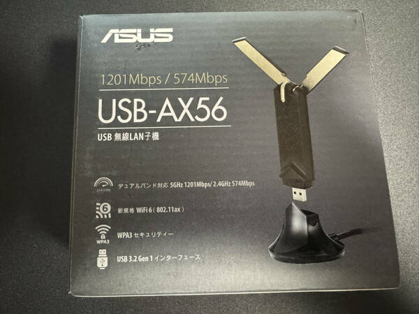 Wi-Fi 6対応　ASUS USB無線LAN子機 USB-AX56