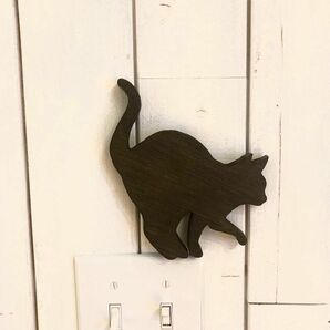 猫　キャット　シルエット　壁飾り　壁掛け　モビール　雑貨　北欧　キャットウォーク インテリア オーナメント　ペットグッズ
