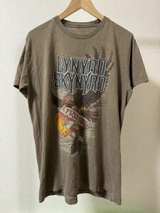 LYNYRD SKYNYRD レイナード・スキナード バンド Tシャツ ブラウン 茶色 size M 半袖