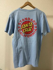 スタンダードカリフォルニア サンタクルーズ TシャツSANTA CRUZ×SD T STANDARD CALIFORNIA 半袖 Tシャツ size L ブルー 青