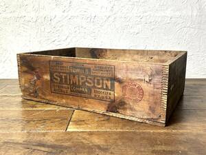 ビンテージ Edwin B. Stimpson Co. 木箱 USA アメリカン雑貨 ガーデニング 鉢カバー ウッドボックス アメリカンビンテージ