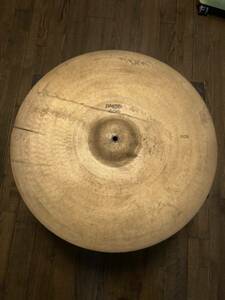 最終出品！ヴィンテージpaiste パイステ404 20インチライドシンバル　オールドK