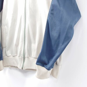 80s adidas アディダス ATP ジャージ L セットアップ ホワイト ブルーグレー ビンテージ アメリカ製 USA製 ジャケット パンツ ヴィンテージの画像5