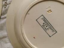 ★　送料無料キャンペーン　★フランス アンティーク 陶器　絵　つき 皿　プレート　サルグミンヌ　鳥　Neige 　　3枚セット　1900年　★　_画像10