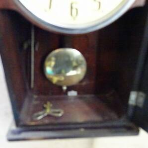 （Nz042408）SEIKOSHA 精工舎 昭和レトロ！ 壁掛け 振り子時計 ゼンマイ式 手巻き ボンボン時計 柱 掛時計 の画像6