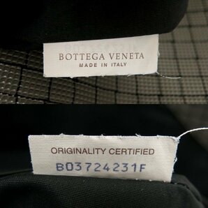 ●超美品●BOTTEGA VENETA ボッテガ ヴェネタ●メンズ●マルコポーロ●PVC カーフ レザー 本革●トート バッグ●グレー 黒●A4●Js45544の画像9