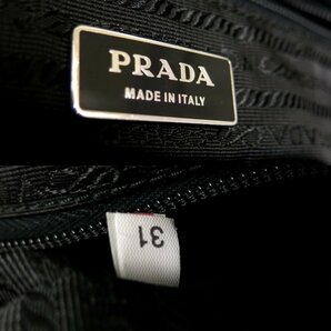 超美品●PRADA プラダ●メンズ●ポコノ ナイロン サフィアーノ レザー 本革●2way ビジネス バッグ●黒●SV金具●A4 書類 かばん●Js45524の画像8