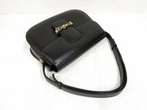 ◆超美品◆CELINE オールド セリーヌ◆馬車金具◆カーフ レザー 本革◆ハンド ショルダー バッグ◆ブラック G金具◆ヴィンテージ◆A4627_画像2