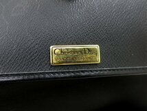 ◆美品◆Christian Dior クリスチャン・ディオール◆ハニカム◆PVC カーフ レザー 本革◆チェーン ショルダー バッグ◆黒 G金具◆A4545_画像10