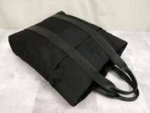 ●美品●HERMES エルメス●アカプルコ カバス●トワルシェブロン●トート バッグ●黒●腕掛け●A4 収納●書類 かばん●Js45711_画像4