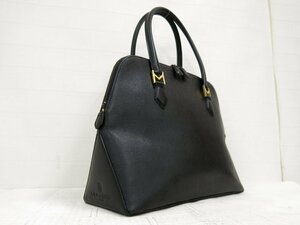 * beautiful goods *MORABITOmolabito* car f leather original leather * handbag * black Gold metal fittings * Vintage * arm ..*A4 storage *A4727