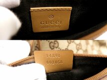 ●超美品●GUCCI グッチ●GGキャンバス カーフ レザー 本革●トート ハンド バッグ●ベージュ キャメル●ポーチ付き●G金具●B5●Js45968_画像8