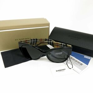 ◆超美品◆BURBERRY バーバリー◆B4294-F◆ノバチェック◆プラスチック◆サングラス◆ブラック ベージュ◆ケース付き◆A4392の画像2