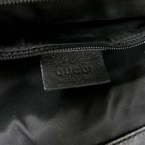 ●超美品●GUCCI グッチ●ジャッキー●ロゴ金具●カーフ レザー 本革●ワンショルダー バッグ●黒●SV金具●B5 収納●イタリア製●Js45891の画像9