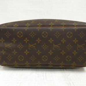 ◆LOUIS VUITTON ルイ・ヴィトン◆モノグラム ドーヴィル◆PVC カーフ レザー 本革◆ハンド バッグ◆ブラウン ゴールド金具◆A4745の画像5