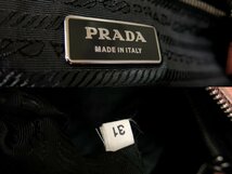 ●超美品●PRADA プラダ●ロゴ型押し●カーフ レザー 本革●ワンショルダー バッグ●サーモンピンク●SV金具●イタリア製●肩掛け●Js45942_画像9