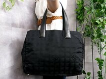 ●超美品●CHANEL シャネル●ニュートラベルライン●ココマーク●ナイロン カーフ レザー●ハンド トート バッグ●黒●G金具●A4●Js45887_画像1