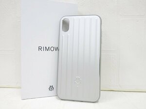 ◆未使用◆RIMOWA リモワ◆アルミニウム◆スマホケース◆シルバー◆iPhone XS MAX◆スーツケースデザイン◆A4894