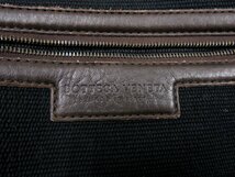 超美品●BOTTEGA VENETA ボッテガ ヴェネタ●メンズ●イントレチャート●カーフ レザー 本革●ハンド バッグ●茶●クロム金具●A4●Js46183_画像8