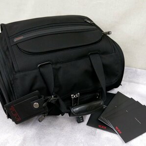 ●超美品●TUMI トゥミ●メンズ●22051D4●FXTバリスティックナイロン カーフ レザー 本革●キャリーケース●黒●SV金具●A4 書類●Js46011の画像4