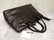 ●超美品●GUCCI グッチ●メンズ●カーフ レザー 本革●ボストン バッグ●ブラウン●SV金具●イタリア製●A4 ビジネス かばん●Js46149_画像4