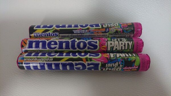 メントス mentos Let's party 日本未販売 非売 3本