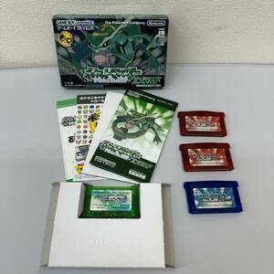 K3398 1 jpy start! Pocket Monster Game Boy Advance 4 point emerald sapphire ruby Pokemon 